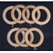 Premium Solid Wood Unfinished Pole Rings for Drapes [CAPITOL CITY LUMBER]