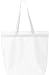 Liberty Bags Recycled Large Tote With Zipper (White) (One)