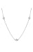 Sterling Silver Cubic Zirconia Adjustable Station Necklace By Crislu