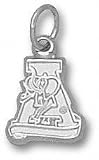 Alabama Crimson Tide Solid Sterling Silver ''A'' 3/8'' Pendant