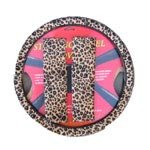 Animal Print Steering Wheel Cover and Shoulder Pad - Cheetah