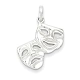Genuine IceCarats Designer Jewelry Gift Sterling Silver Comedy/Tragedy Charm