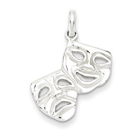 Genuine IceCarats Designer Jewelry Gift Sterling Silver Comedy/Tragedy Charm