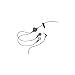 OEM BLACKBERRY (HDW-14322-001) Wired Stereo Headset and HandsFree Headphones (Black) 3.5 mm Jack for BlackBerry 8120 PEARL AT&T SunCom Cell Phone