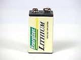 9V Lithium Size Battery Ultra Life U9VLFP, UL9V with Plastic Casing