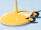 130 Lb. Weighted Base Yellow, 2 Bases & 2 Poles w/4 Slides