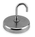 Industrial Grade 3DXY3 Hook Magnet, Neodymium, 40 Lb