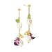 14k Gold, Freshwater Pearl & Semi-Precious Stone Dangle Earrings