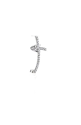 316L Surgical Steel Earring Cross Ear Cartilage Dangle Earring Cuff Cross Choose Your Color