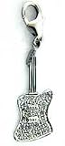 Guitar, 14K Gold Diamond Charm