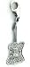 Guitar, 14K Gold Diamond Charm
