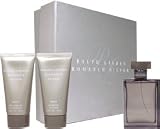 Romance Silver by Ralph Lauren for Men 3 Piece Set Includes: 3.4 oz Eau de Toilette Spray + 2.5 oz After Shave Gel + 2.5 oz Shower Gel