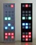 TIX Binary Style LED Color Changing Random Pattern Clock with Black Faceplate