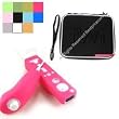 (3 in 1) Airform Carrying Case Protective Case Wi for Nintendo WII Nunchuk WII Controller WII Remote WII Game Disk Nintendo WII Case WII Accessories + Silicone Skin Cover for Nintendo Wii Remote and Nunchuk (Many Color Available).
