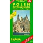 H�fer Stra�enkarten, Polen, Mittelschlesien: Fraustadt, Breslau, Oppeln. Mit separatem Ortsnamenverzeichnis und Innenstadtplan von Breslau. 2-sprachige Ausgabe. (PL 006)