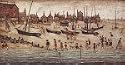 The Beach art print by L.S Lowry, 50cm x 86cm