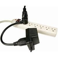 Cables Unlimited PWR-PSLIB-3 1-Foot Outlet Xtender Power Cord with Pass Through