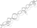 Fossil Silver and Cubic Zirconia Charm Bracelet
