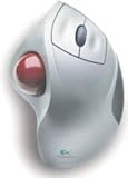 Optical Cordless TrackMan Wheel Mouse, 2-Button/Scroll,