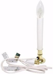 Gerson 60981 Candle Light Brass Base Electric Candle Light