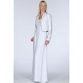 Formal Evening Dress with Short Jacket - Mother of Bride and Groom, Wedding, Party, MOB Gown by...