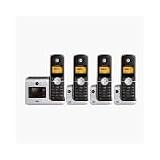 MOTOROLA L404 DECT 6.0 Cordless Phone with Caller ID, Digital Answering Machine and Speakerphone (4 Handset System)