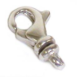 Pocket Watch Swivel FOB 14K White Gold Clasp