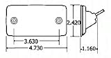 Truck-Lite LED Model 25 Cab Marker LED Sealed 6 Diode Pattern Red 25250R