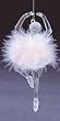 5" Diva Prima Ballerina with Pink Feathers Christmas Ornament