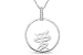14K White Gold Diamond Chinese 