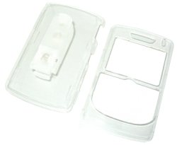 Rim BlackBerry 8800 PDA Smart Phone Transparent Clear Snap-On Crystal Protective Case Cover with Removable Belt Clip