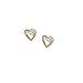 9ct Yellow Gold CZ Heart Earrings - G00083 - 5mm X 5mm