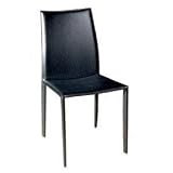 Wholesale Interiors ALC-1025-Brown Rockford Leather Dining Chair in Brown - Set
