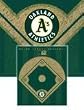 MLB Diamond Fleece Blanket/Throw Oakland Athletics - Team Sports Fan Shop Merchandise