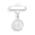 Baptismal Sterling Silver Charm Pin