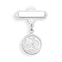 Baptismal Sterling Silver Charm Pin