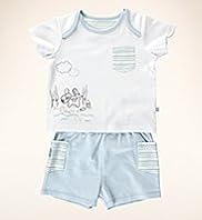 2 Piece Petit Bebe Pure Dog T-Shirt & Shorts Outfit