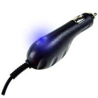 Professional Garmin Aera 500 GPS BLUE LED Car Charger with digital rapid and slow charge features! (Black / 1A)