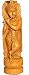 Krishna Hindu God Wood Sculpture Statue 12 x 3 inches