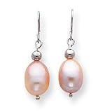 Sardelli - 14k White Gold Pink Cultured Pearl Dangle Earrings