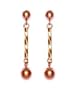 14k Rose Drop Friction-Back Post Earrings - JewelryWeb