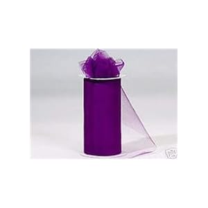 wedding reception decoration ideas, purple tulle