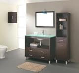 IMAGE OF Alexandria Modern Vanity Bathroom Cabinet, sink and mirror set