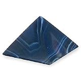 Blue agate pyramid (small) 2 W 2 L