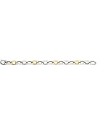 Stainless Steel Link Bracelet or Necklace with Immerse Plating 07.50 Inch Gold Immerse lating B889
