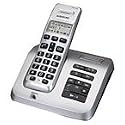 Audioline Wave 180e Schnurloses DECT-Telefon  Eco Mode Energiesparmodus, Anrufbeantworter silber