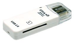 Pocket Size and Super Slim USB 2.0 xD-Picture Card Reader Reads up to 2GB