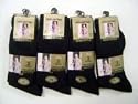 12 Pairs Mens 100% Cotton Black Socks   Uk size 6 - 11