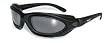 RTG Sunglasses To Goggles with Padding - 3 Lenses Clear Smoked and Yellow Plus Case Deluxe Motorcycle Kit Eyewear Also Great for Airsoft Paintball and Shooting