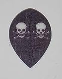 4 sets Skulls Nylon Pear flights - Cloth, Fabric, Ripstop